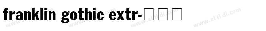 franklin gothic extr字体转换